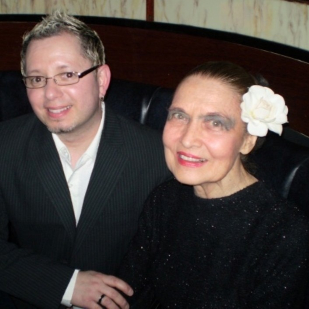 Escorting my dear friend and mentor Julie Wilson to the 2008 MAC Awards, where, as the nominees were read, she squeezed my hand and whispered, “I hope you win, my Darling.”